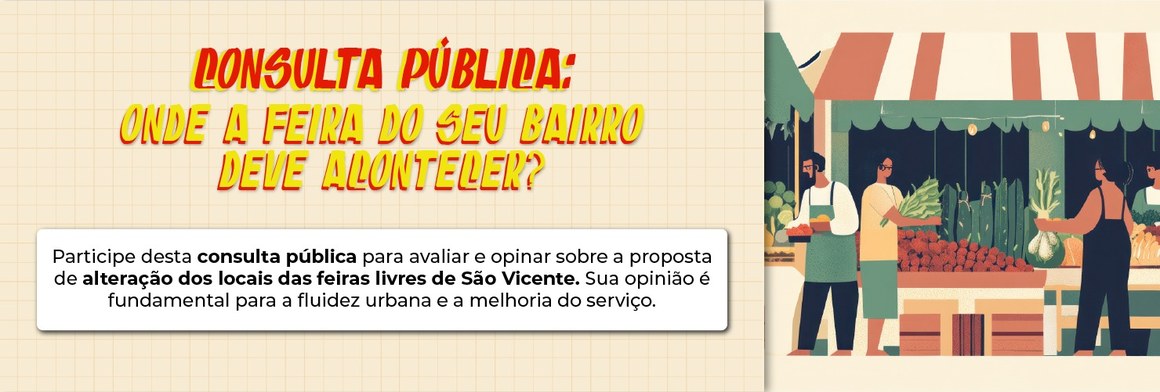 Banner - Consulta Pública Feiras