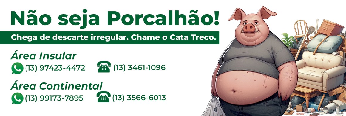 Banner - Não seja porcalhão