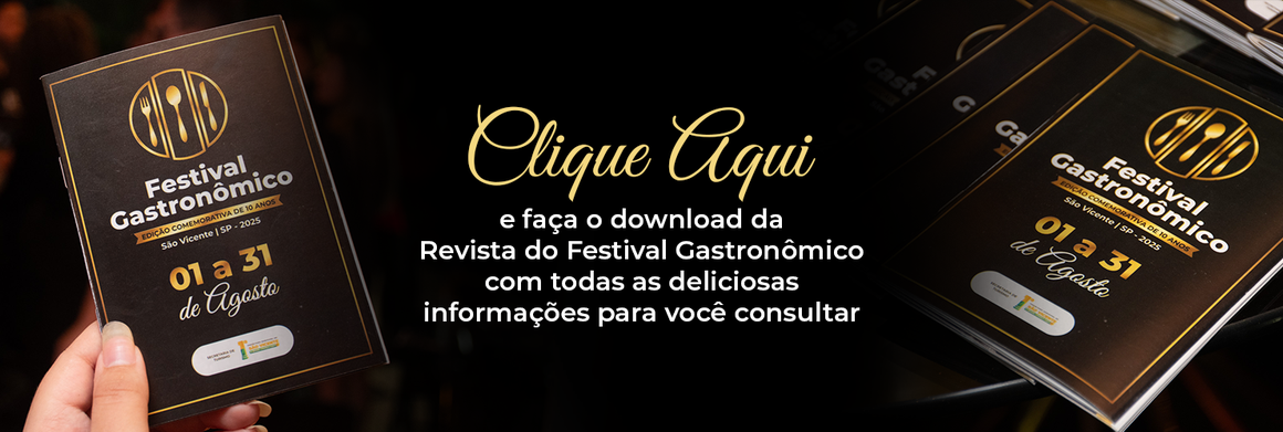 Banner - Baixe E-book Festival Gastronômico