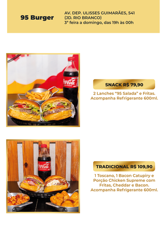 AV. DEP. ULISSES GUIMARÃES, 541 (JD. RIO BRANCO) 3ª feira a domingo, das 19h às 00h