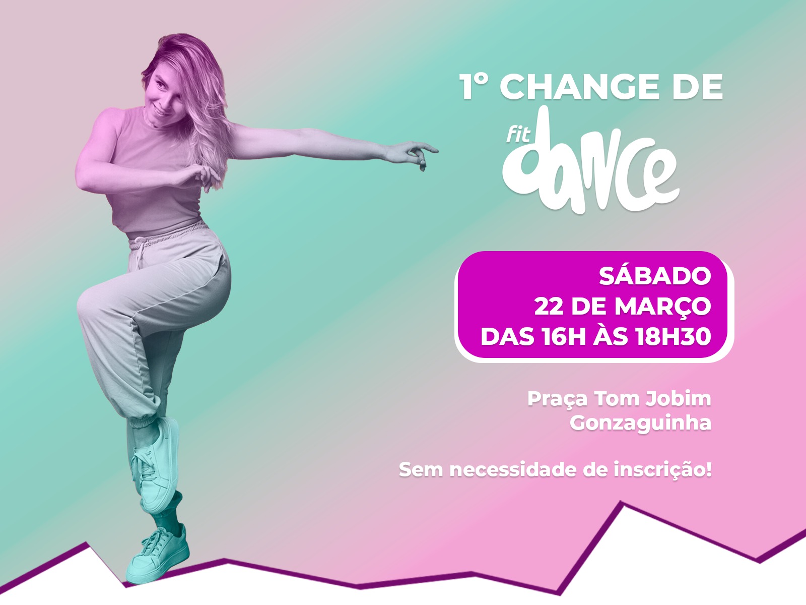1º Change de FitDance transforma São Vicente em grande palco de ritmo e diversão