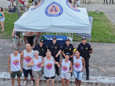 Ação da GCM no Carnaval orienta cerca de 600 mulheres em São Vicente