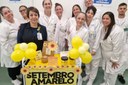 Ação do Setembro Amarelo valoriza profissionais do Hospital do Vicentino