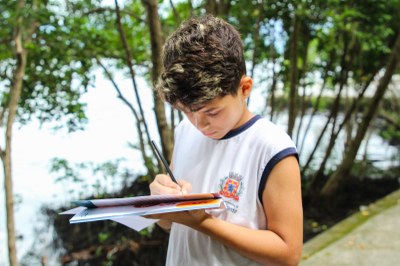 Alunos da AMEI Vera Lúcia têm dia de agentes ambientais e participam de atividades alusivas ao Dia Mundial da Água