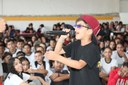 Alunos da UE Antônio Pacífico têm contato com Hip Hop em apresentação de artistas do movimento Alunos da UE Antônio Pacífico têm contato com Hip Hop em apresentação de artistas do movimento