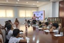 Alunos de escola municipal de São Vicente debatem melhorias para Cidade no “Gabinete Aberto”