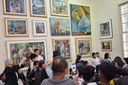 Alunos de São Vicente se encantam com visita a Pinacoteca
