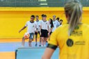 Alunos de São Vicente têm aula com campeãs brasileiras de Teqball, o esporte que está se espalhando pelo mundo Alunos de São Vicente têm aula com campeãs brasileiras de Teqball, o esporte que está se espalhando pelo mundo