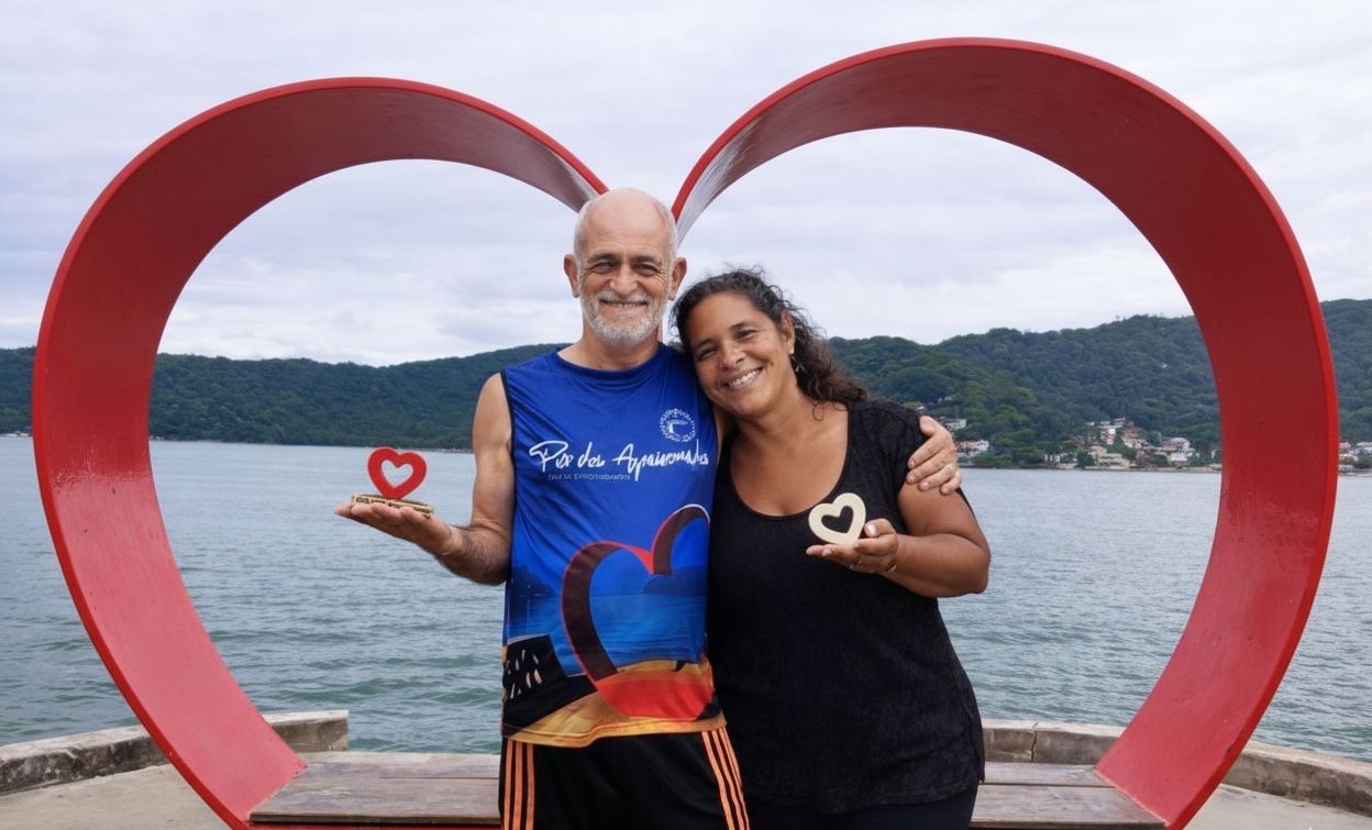 Amor, arte e memória atravessam gerações em história de casal em São Vicente