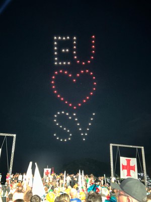 Aniversário de São Vicente é comemorado com show inédito de drone, anúncios e Encenação