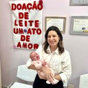 Ato de amor e solidariedade: Thaynã Amado, Presidente do FSS de São Vicente, faz doação de leite materno Ato de amor e solidariedade: Thaynã Amado, Presidente do FSS de São Vicente, faz doação de leite materno
