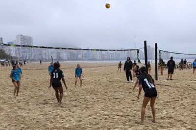 Campeões do JOESV são definidos no futevôlei e no vôlei de praia