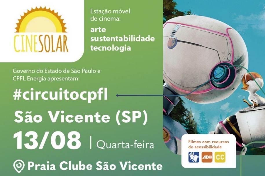 Cinema a energia solar tem sessão gratuita nesta quarta-feira (13)