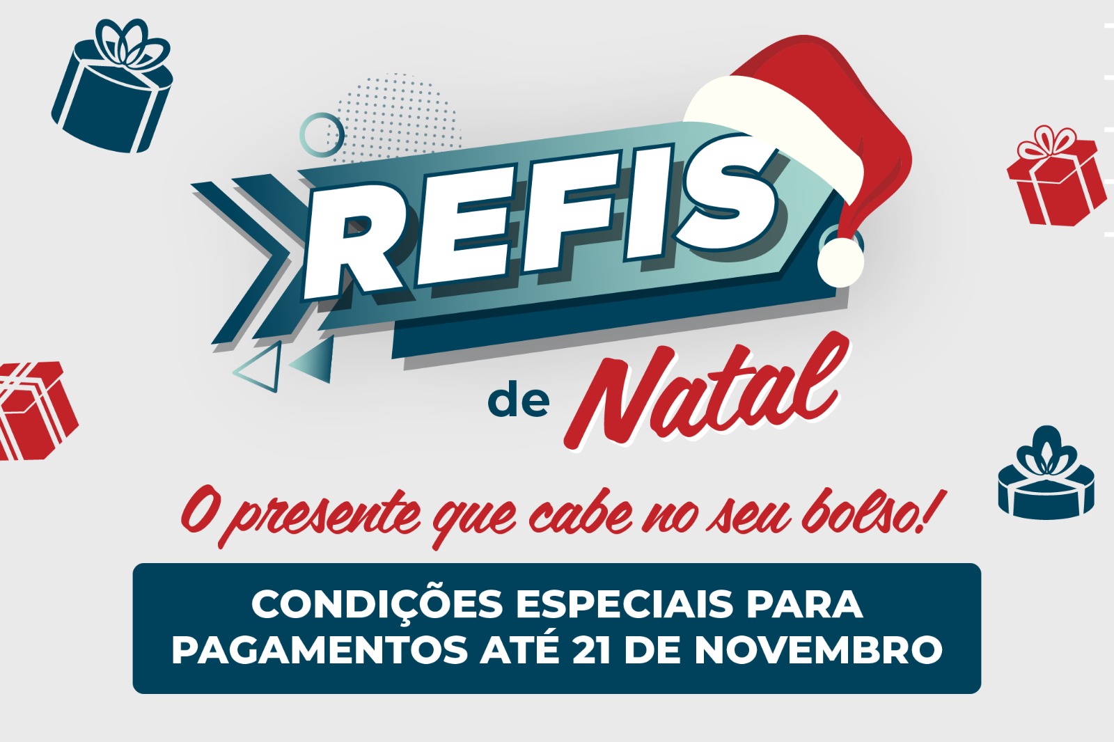 Contribuintes têm até 21 de novembro para adesão ao Refis com desconto de até 100%