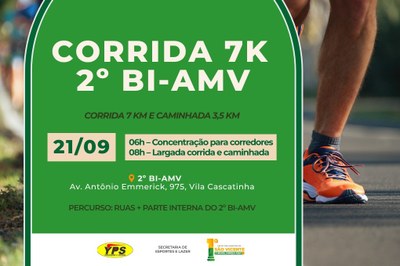 Corrida de pedestrianismo do 2º BI-AMV movimenta São Vicente neste domingo (21)