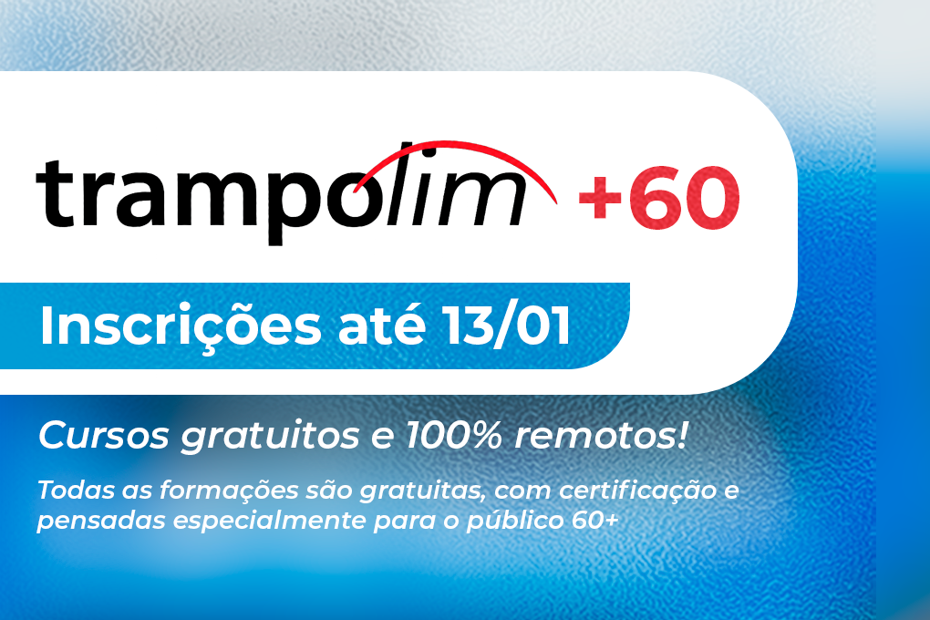 Cursos profissionalizantes disponibilizam 180 vagas para o público 60+