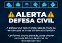 Defesa Civil alerta para chuva intensa nesta sexta-feira (4) e sábado (5) Defesa Civil alerta para chuva intensa nesta sexta-feira (4) e sábado (5)
