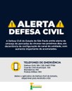 Defesa Civil emite alerta para possível temporal na Baixada Santista nos próximos dias Defesa Civil emite alerta para possível temporal na Baixada Santista nos próximos dias