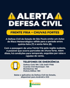 Defesa Civil emite alerta para possível temporal na Baixada Santista nos próximos dias Defesa Civil emite alerta para possível temporal na Baixada Santista nos próximos dias