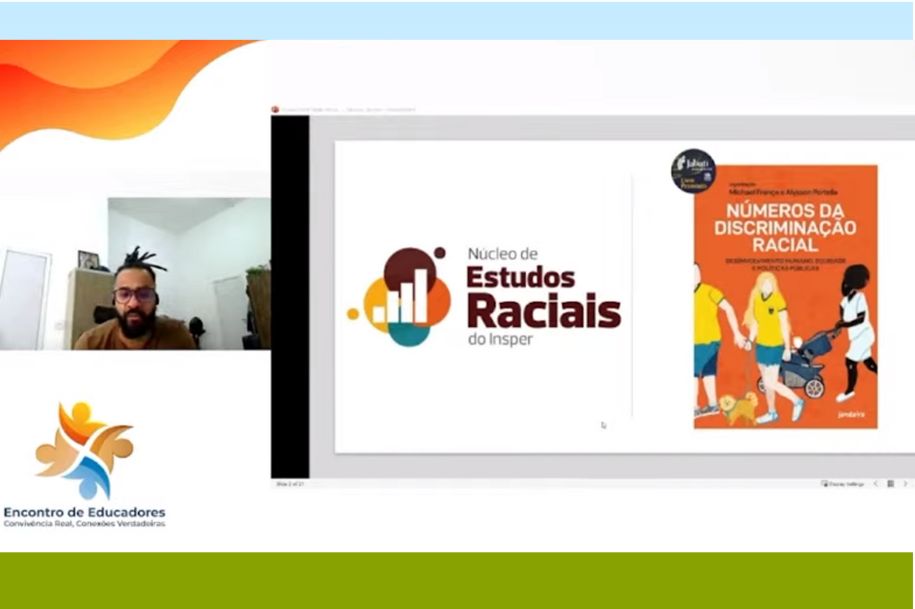 Michael França encerra Encontro de Educadores com abordagem cirúrgica sobre equidade racial e social