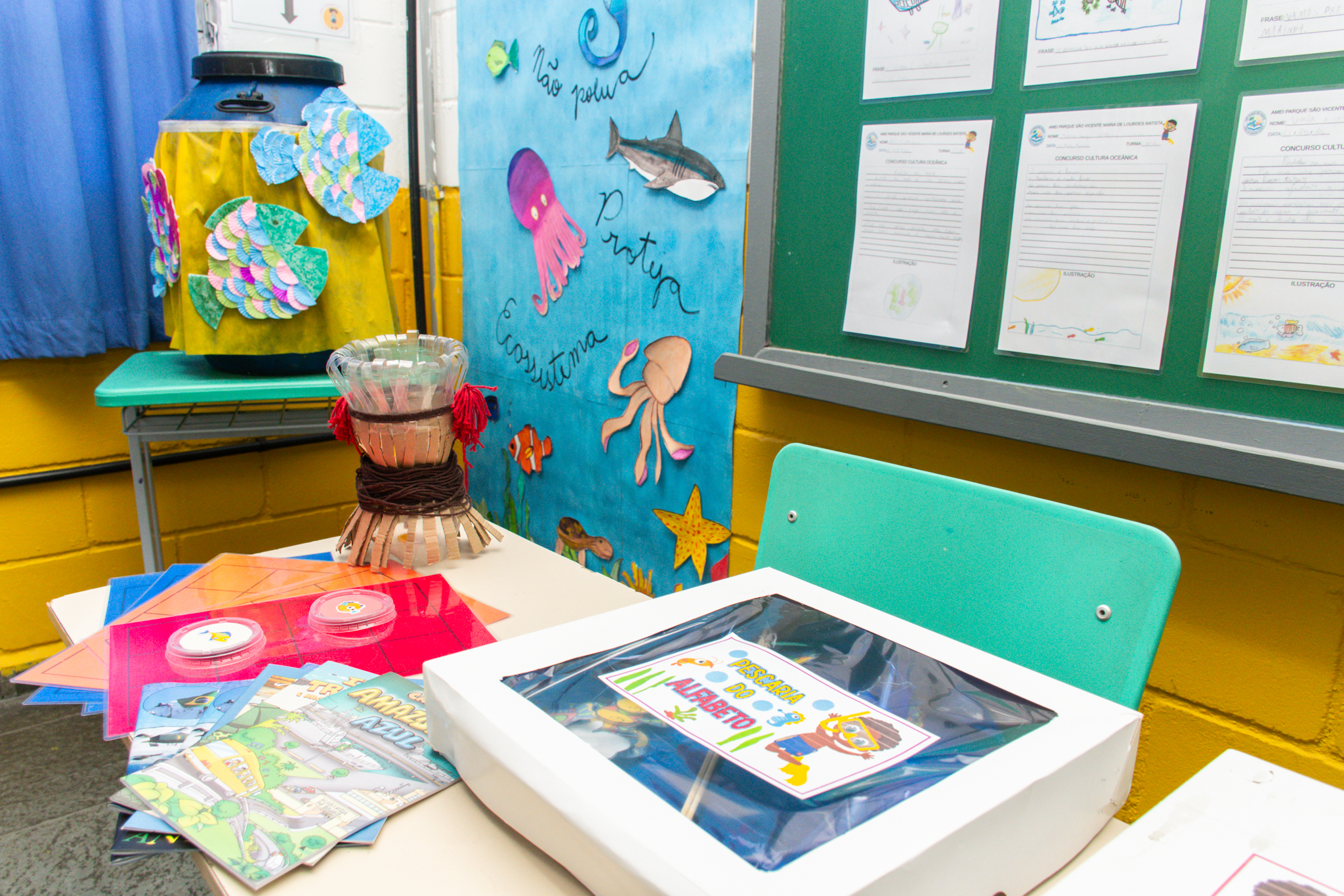 Escola inaugura Sala Oceânica com foco em educação ambiental e cultura do mar