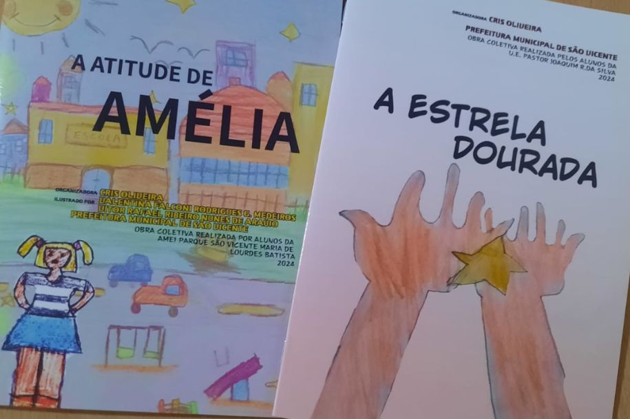 Escolas de São Vicente realizam sessão de autógrafos de livros escritos por alunos
