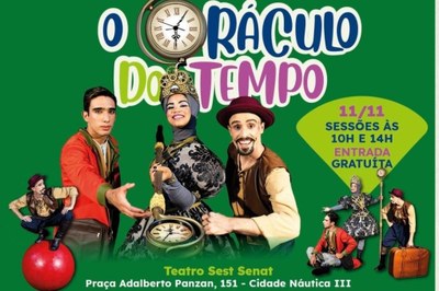 Espetáculo “O Oráculo do Tempo” convida o público a refletir sobre o presente e o futuro da humanidade