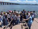 Estudantes de São Vicente participam de passeio educativo sobre conscientização ambiental Estudantes de São Vicente participam de passeio educativo sobre conscientização ambiental