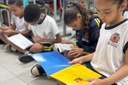 Estudantes participam da avaliação de entrada da fluência leitora Estudantes participam da avaliação de entrada da fluência leitora