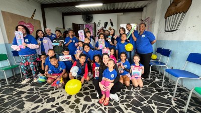 Fundo Social leva alegria para crianças da associação Amigos da Vila Fátima