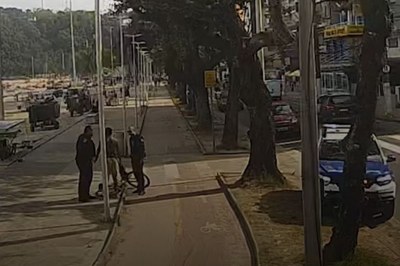 GCM de São Vicente prende dupla em flagrante por furto de corrente em menos de cinco minutos