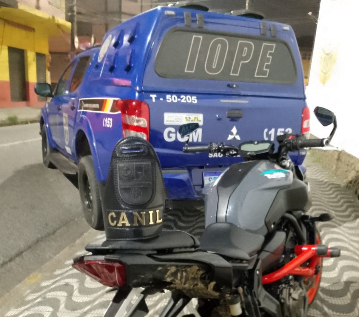 GCM recupera motocicleta furtada em São Vicente