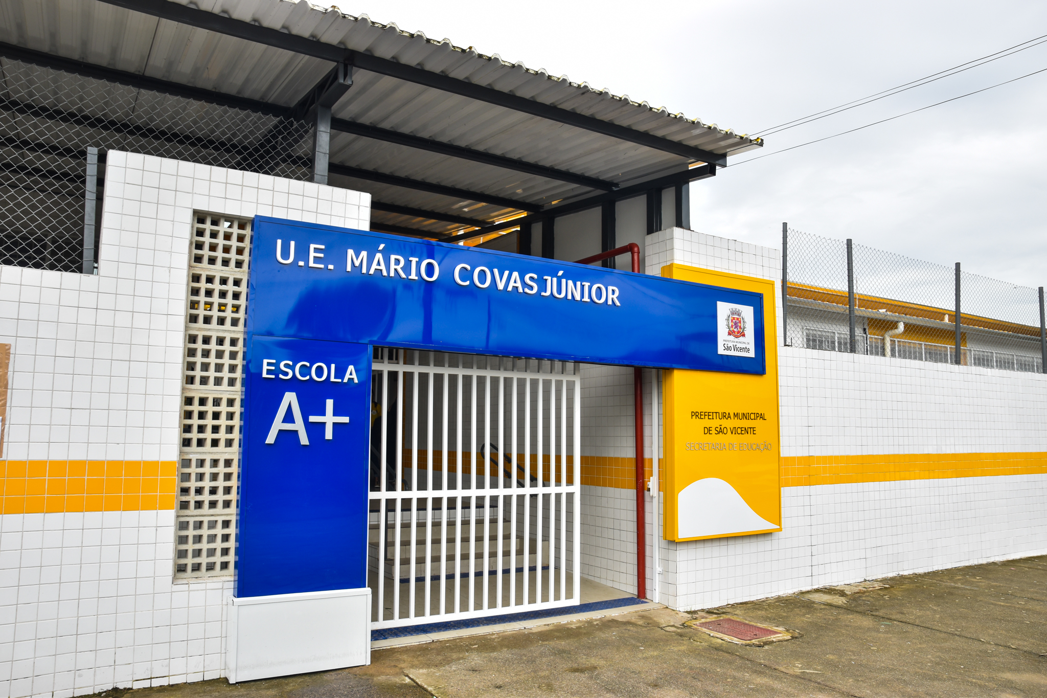 Inaugurada nesta terça (4), UE Mário Covas Jr torna-se sexta Escola A+ de São Vicente