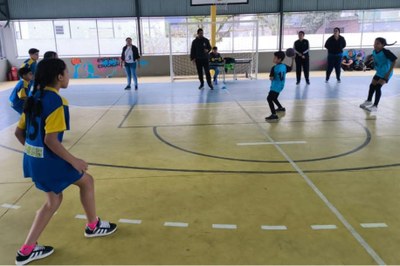 JOESV tem disputas de handebol feminino e definição de medalhas no teqball