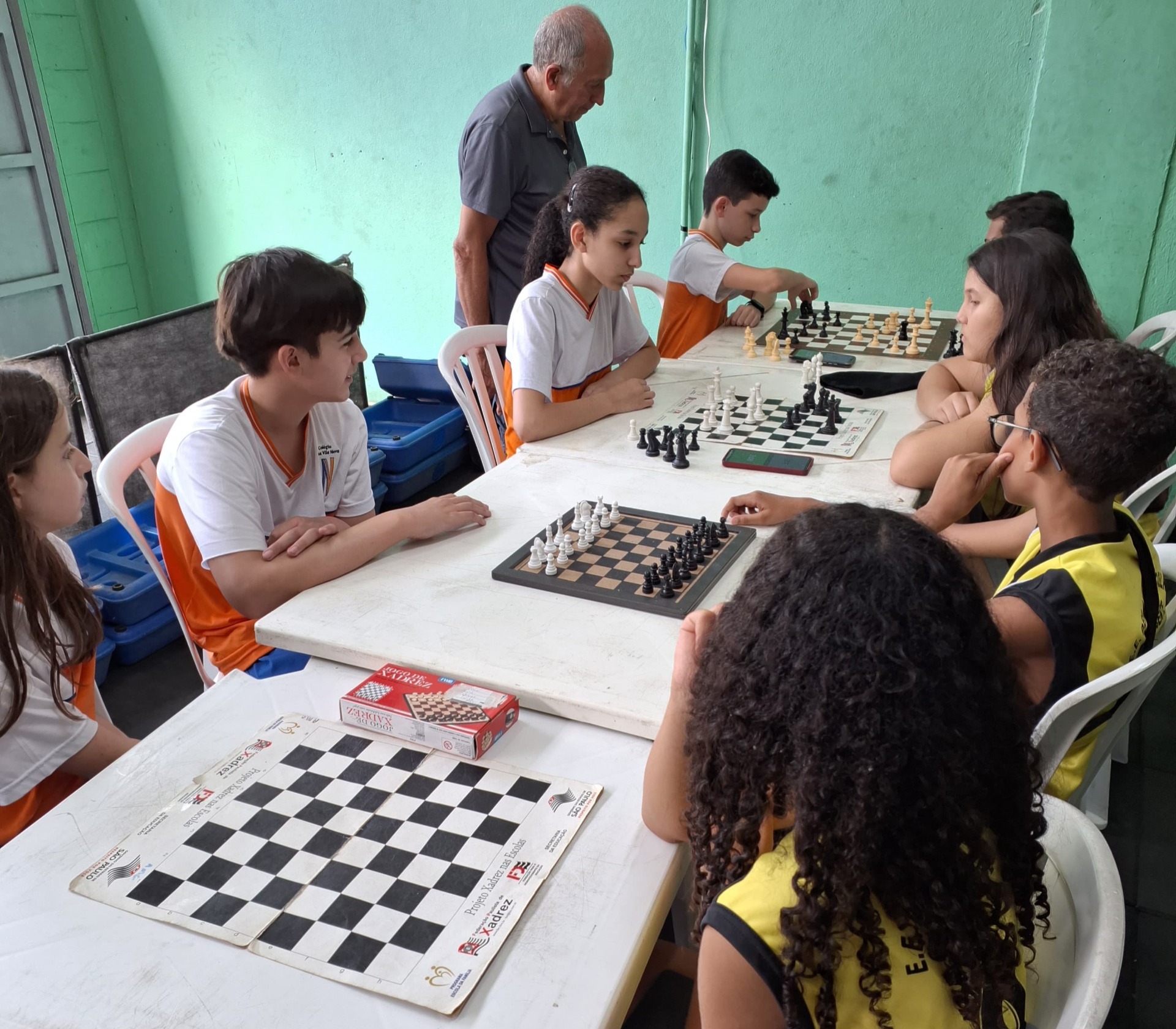 Jogos estudantis de São Vicente definem campeões em xadrez e damas