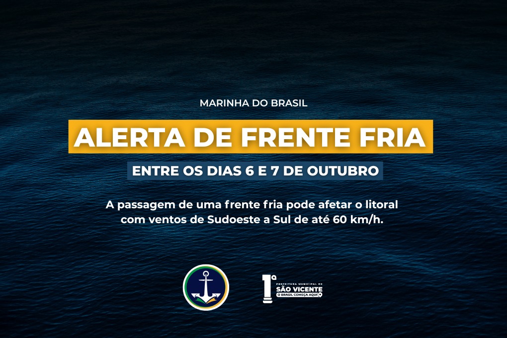 Marinha do Brasil alerta para ventos intensos nesta semana