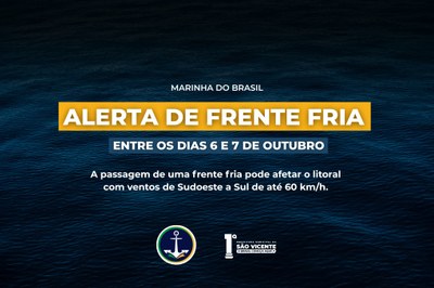 Marinha do Brasil alerta para ventos intensos nesta semana