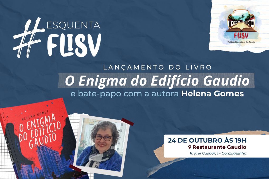 Mistério e memória vicentina se encontram em novo livro ambientado no edifício Gáudio