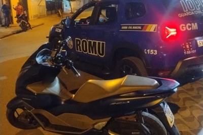 Moto roubada é recuperada pela GCM de São Vicente