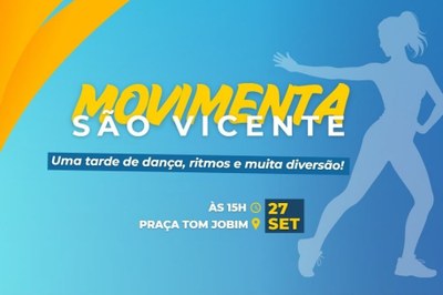 Movimenta São Vicente leva FitDance à Praça Tom Jobim neste sábado (27)
