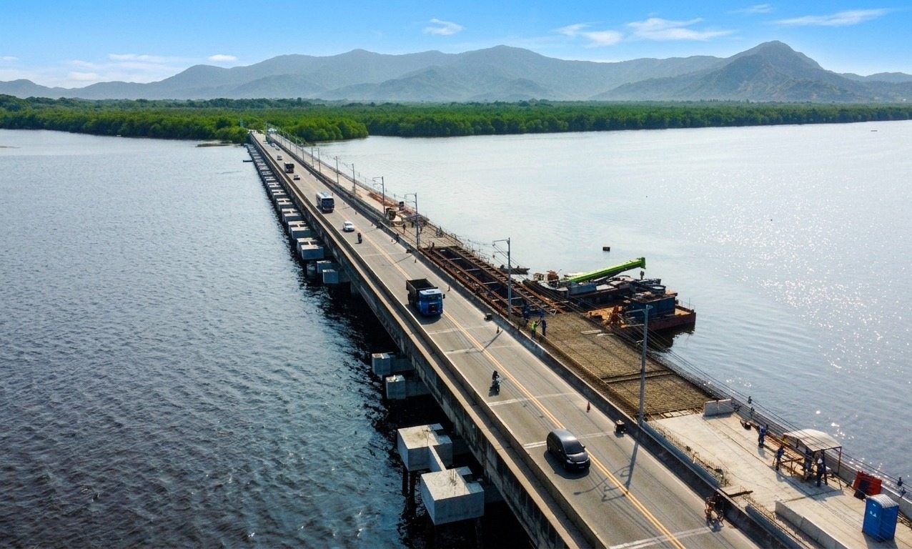 Obra do VLT na Ponte dos Barreiros entra na reta final a partir da próxima quarta (22)