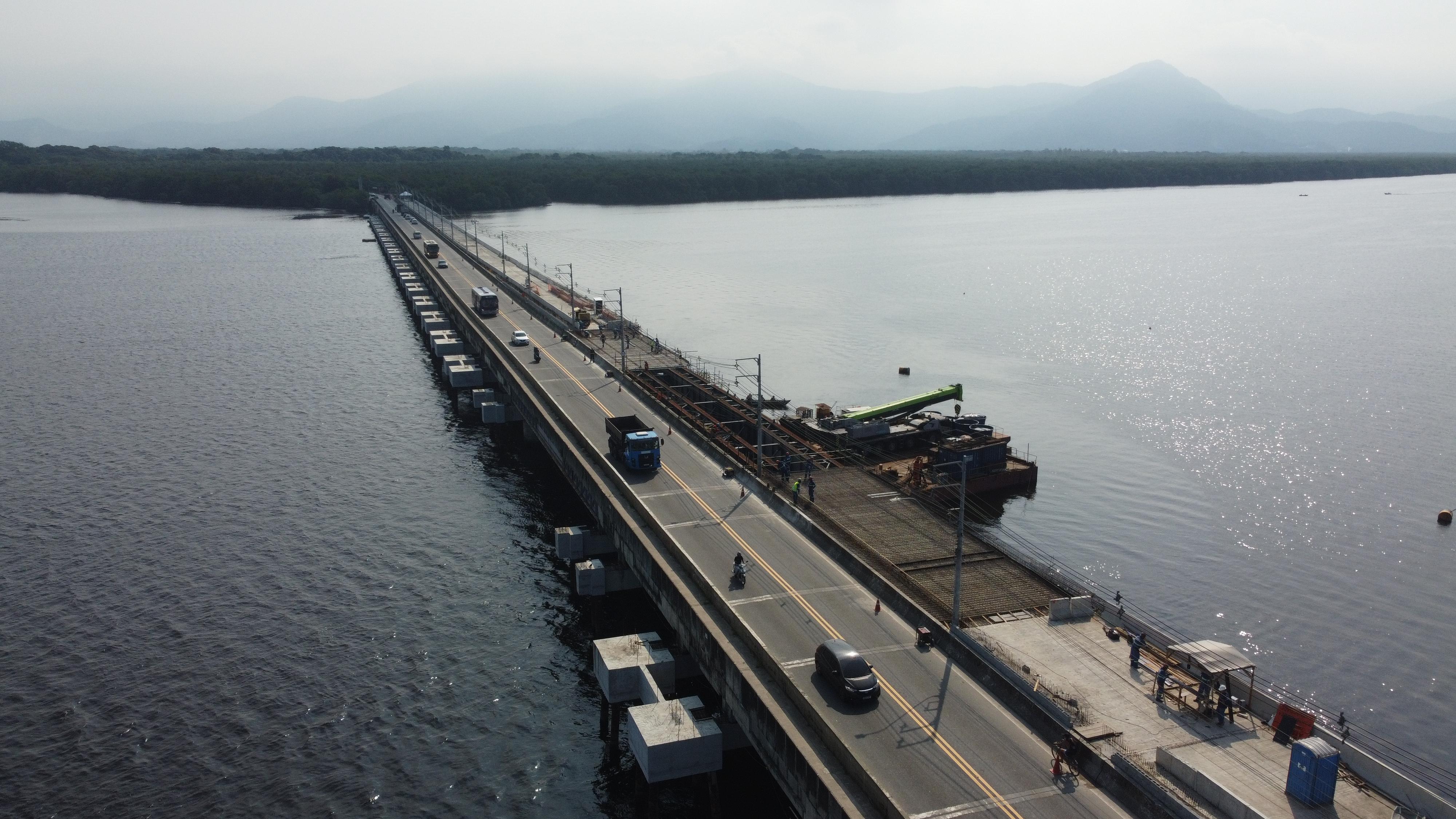 Obra do VLT na Ponte dos Barreiros entra na reta final