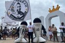 Organizadas e mascotes do Santos comemoram um ano de inauguração do Píer do Pelé Organizadas e mascotes do Santos comemoram um ano de inauguração do Píer do Pelé