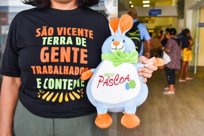 Páscoa Solidária leva alegria a milhares de crianças em São Vicente