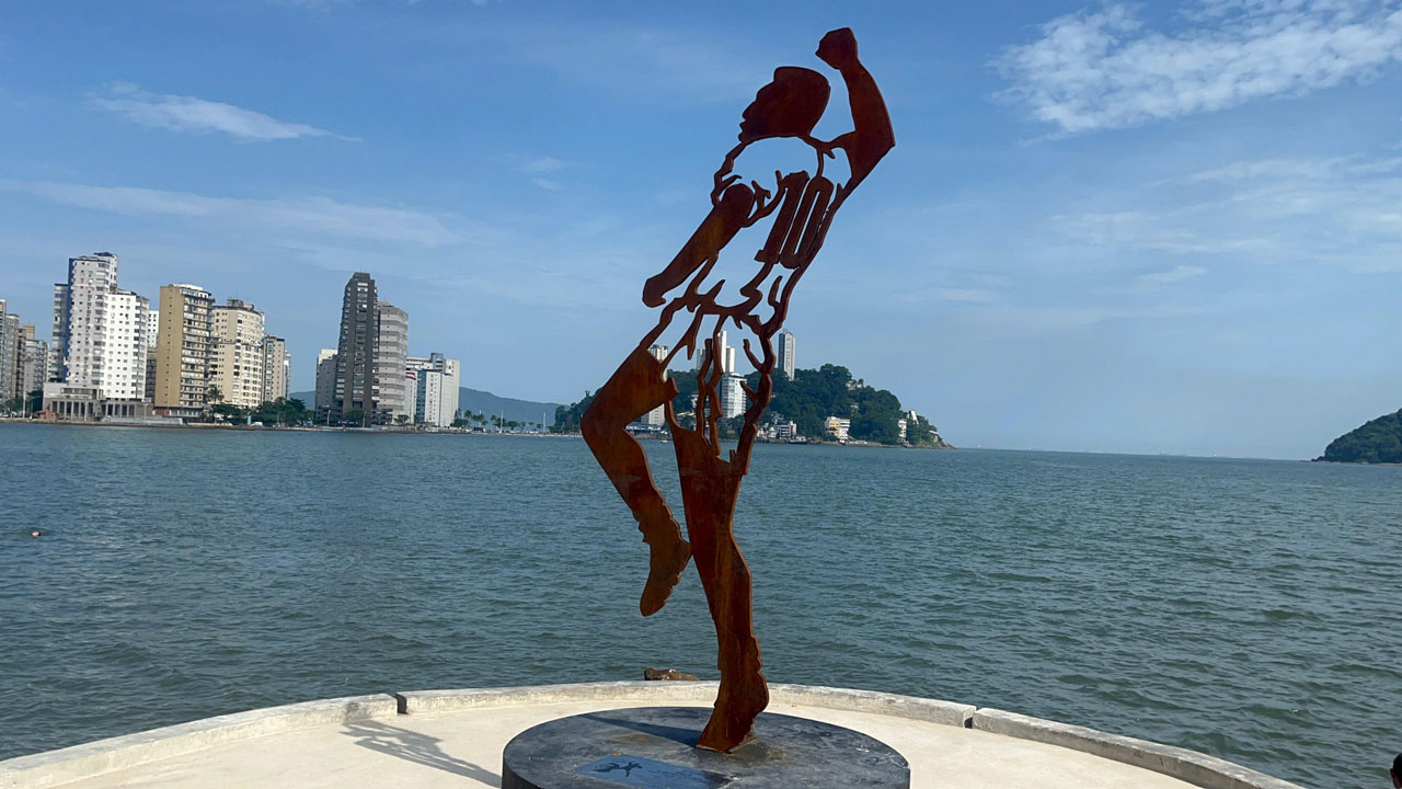 Píer do Pelé ganha projeção internacional em sorteio da Libertadores