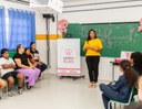 Pobreza Menstrual é tema de roda de conversa em escola de São Vicente Pobreza Menstrual é tema de roda de conversa em escola de São Vicente