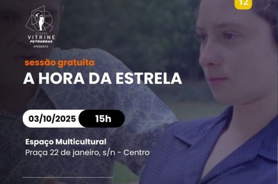 Ponto MIS transmite clássico do cinema brasileiro“ A hora da estrela” nesta sexta (03)