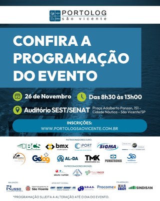 'PortoLog São Vicente' busca investimentos no setor portuário para Primeira Cidade do Brasil