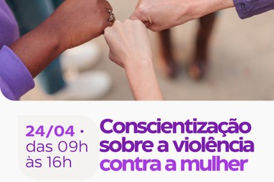 Praça Barão recebe ação para combater violência de gênero