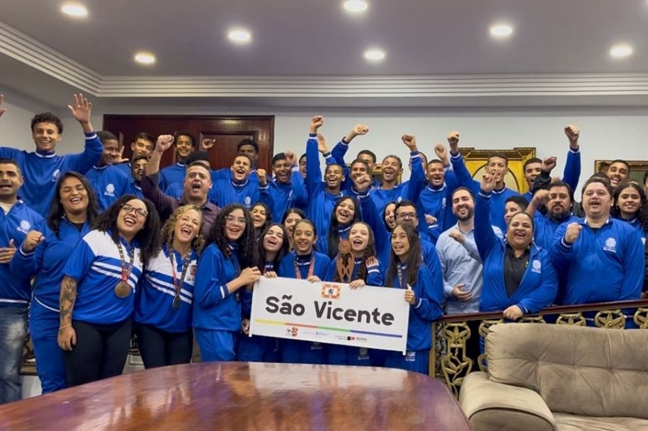 Prefeitura de São Vicente recepciona medalhistas dos Jogos Regionais